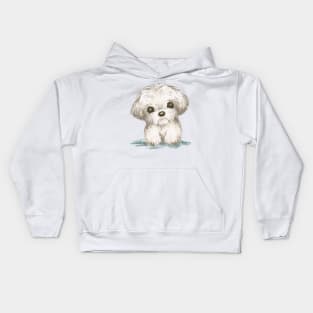 Portrait of Maltese Kids Hoodie